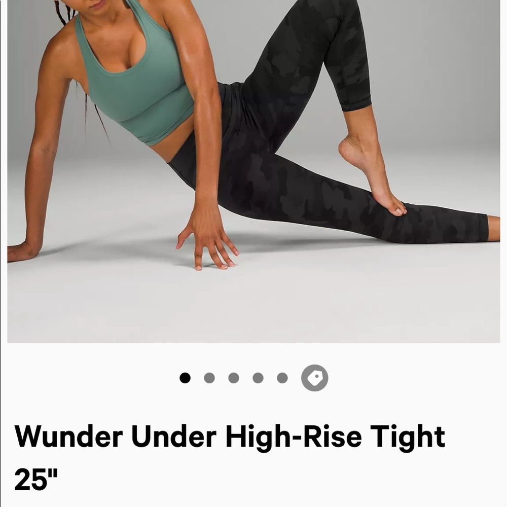 Lululemon Camo Wunder Under High Rise Tight 25’’